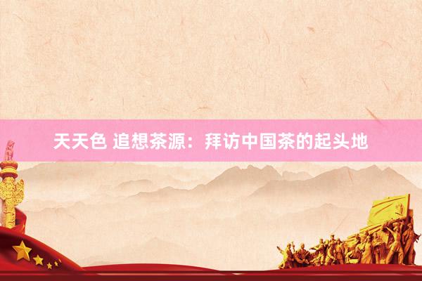 天天色 追想茶源：拜访中国茶的起头地