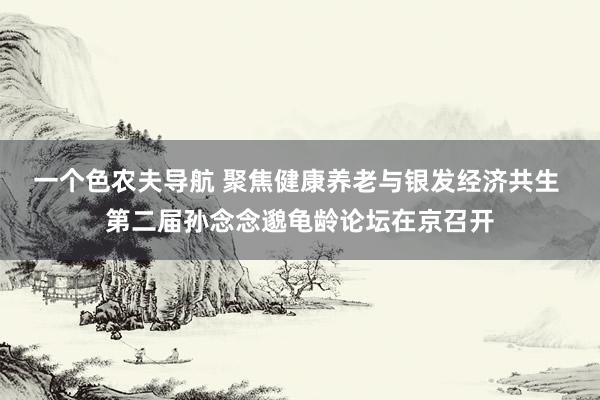 一个色农夫导航 聚焦健康养老与银发经济共生 第二届孙念念邈龟龄论坛在京召开