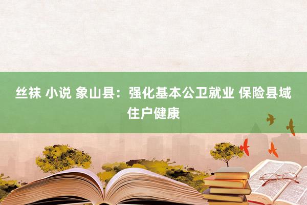 丝袜 小说 象山县：强化基本公卫就业 保险县域住户健康