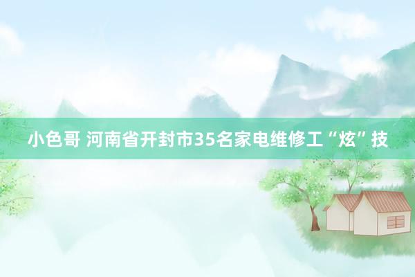 小色哥 河南省开封市35名家电维修工“炫”技