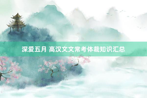 深爱五月 高汉文文常考体裁知识汇总