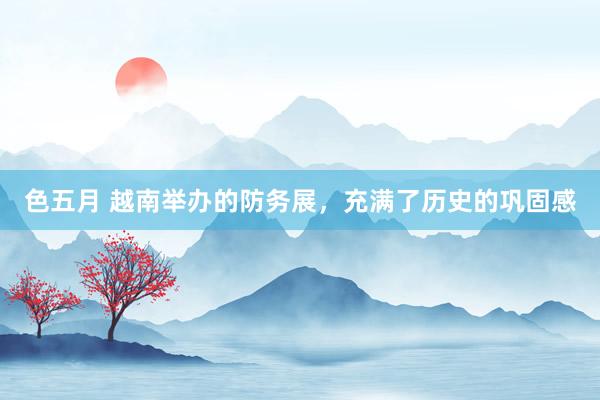 色五月 越南举办的防务展，充满了历史的巩固感
