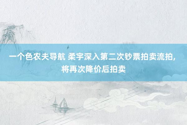 一个色农夫导航 柔宇深入第二次钞票拍卖流拍, 将再次降价后拍卖