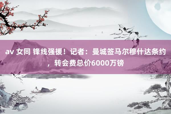 av 女同 锋线强援！记者：曼城签马尔穆什达条约，转会费总价6000万镑