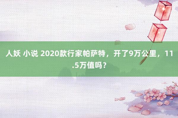 人妖 小说 2020款行家帕萨特，开了9万公里，11.5万值吗？