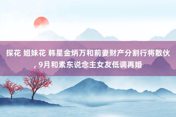 探花 姐妹花 韩星金炳万和前妻财产分割行将散伙, 9月和素东说念主女友低调再婚