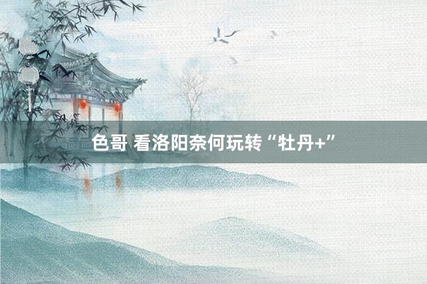 色哥 看洛阳奈何玩转“牡丹+”