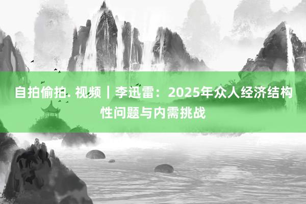 自拍偷拍. 视频｜李迅雷：2025年众人经济结构性问题与内需挑战